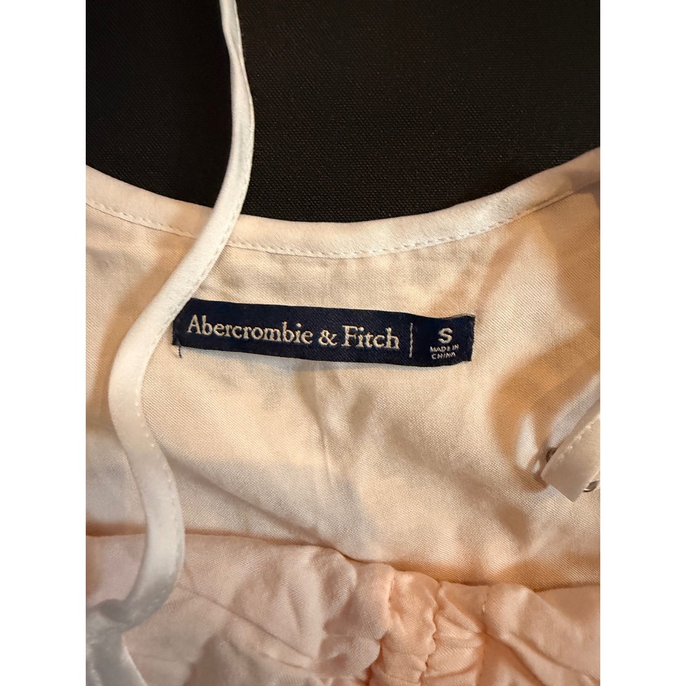 Abercrombie & Fitch Women Floral Lace Peplum Cami Small White Boho Coquette Y2K - Picture 11 of 14